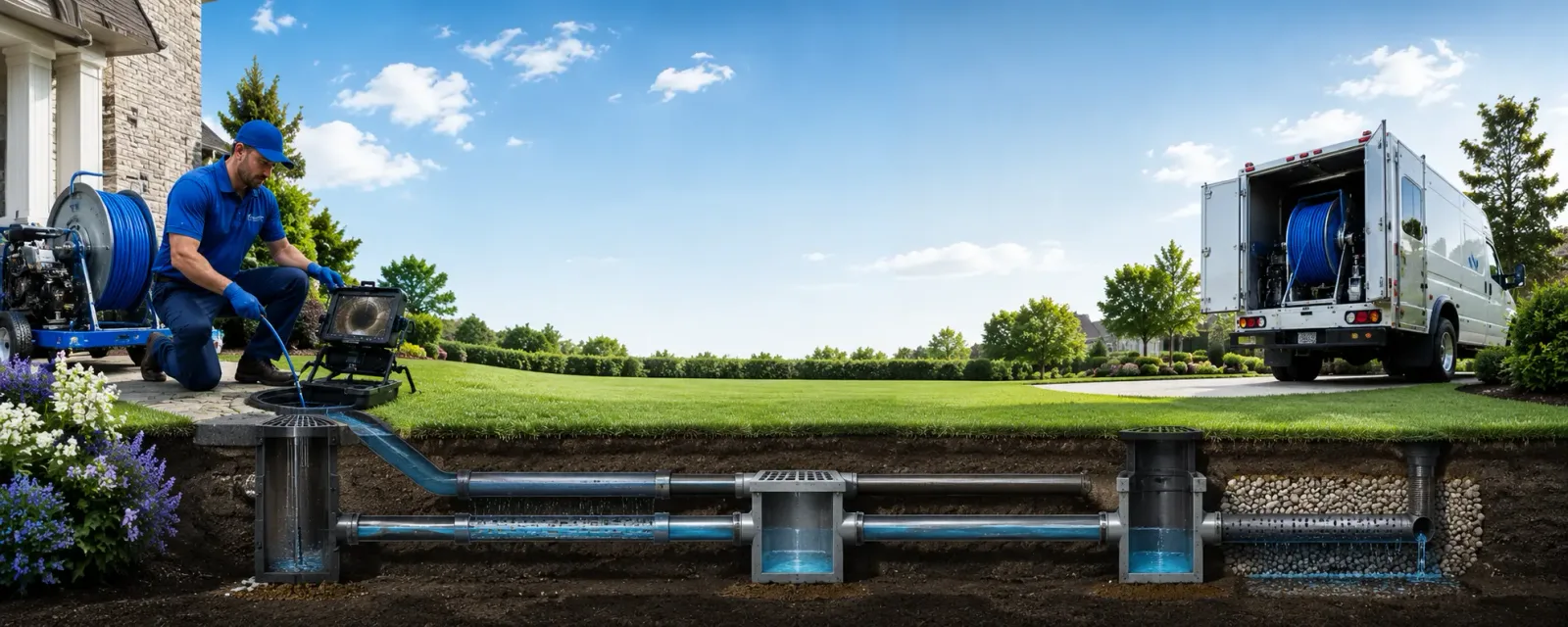 Outdoor drain cleaning information for Eagle Bay, NY